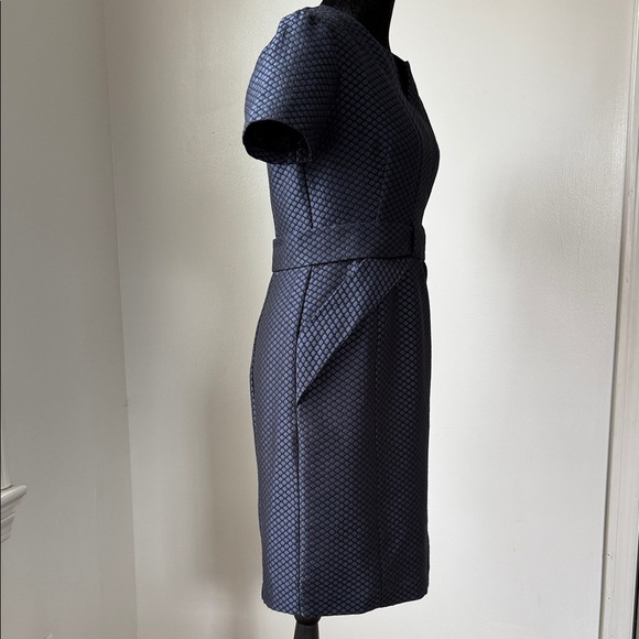 Maeve Navy Textured Mini Dress - Picture 4 of 6